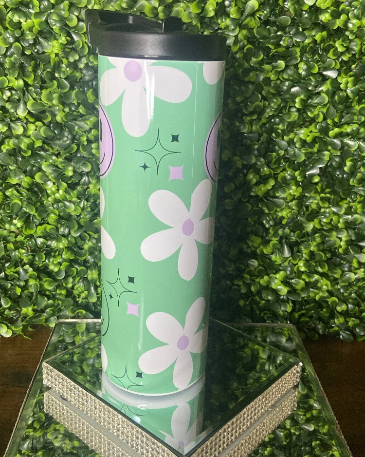 Purple Smiley Face Tumbler