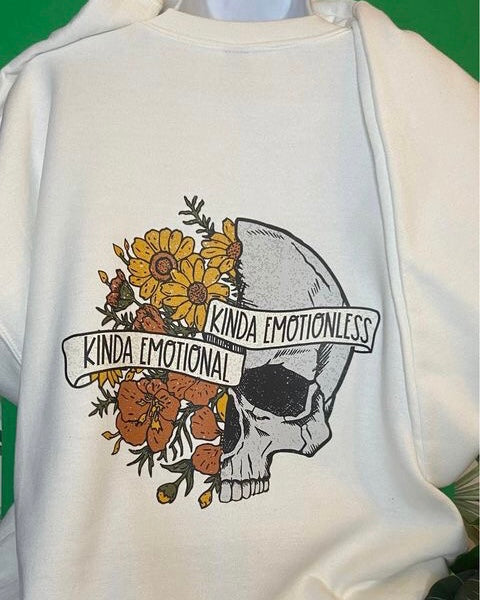 "Sensitive Savage/ Kinda Emotional Kinda Emotionless" Sweatshirt