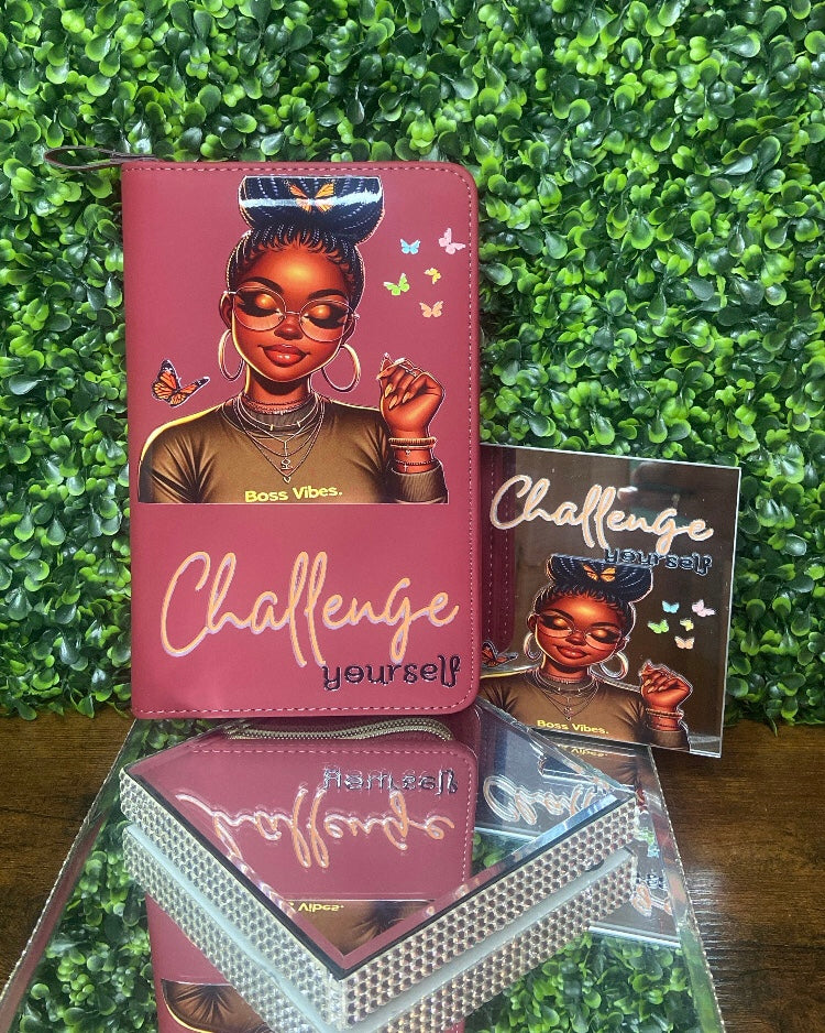 “Challenge Yourself” Journal & Decor Set