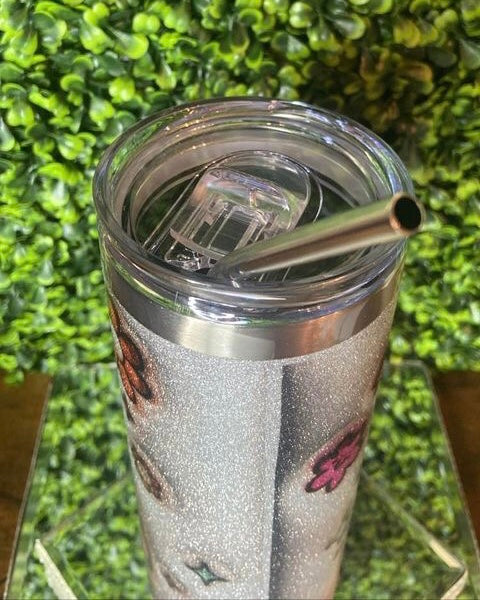"Anxiety On" Off Switch Glitter Tumbler