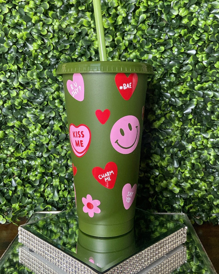 Green Valentine Tumbler