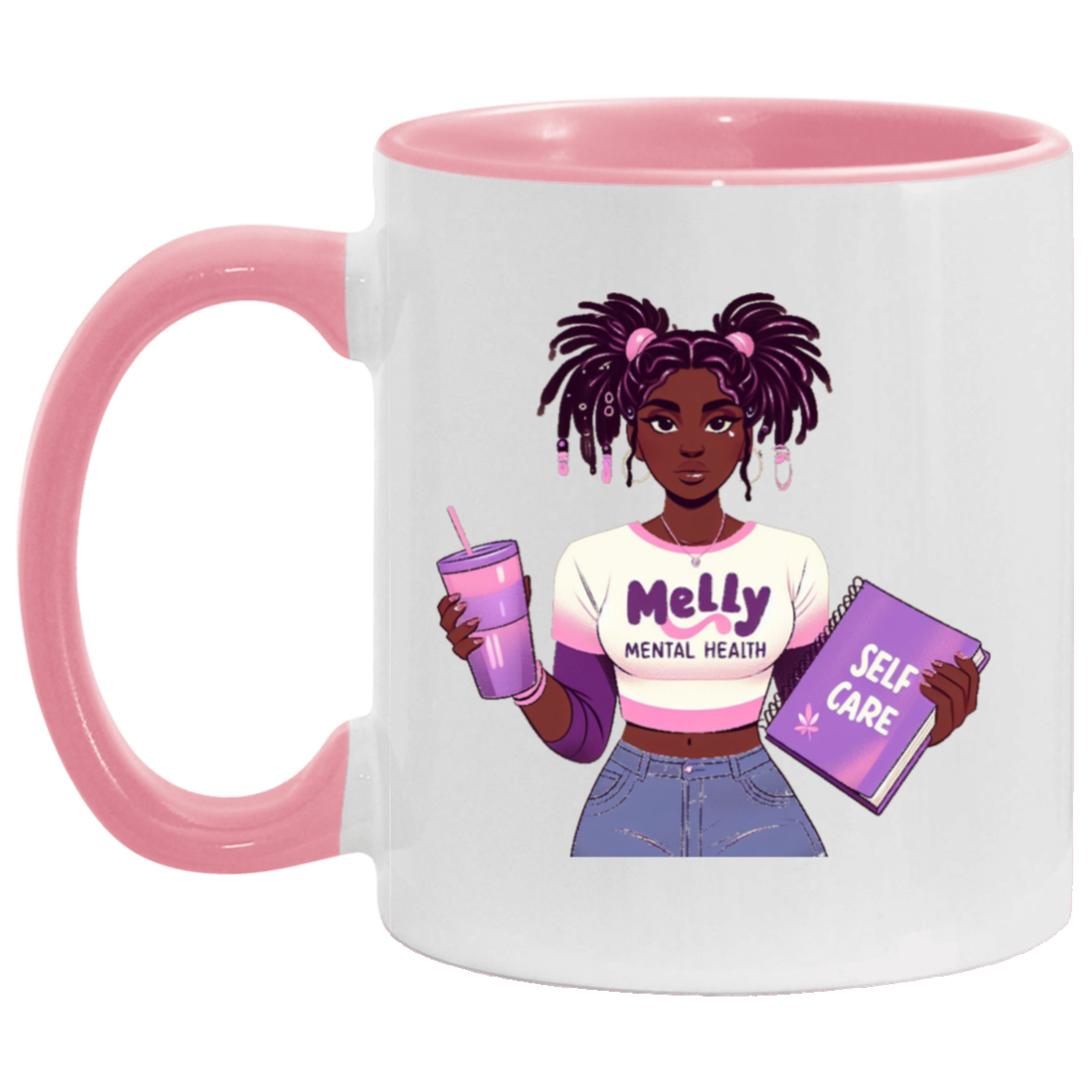 Melly Mental Health Self-Care Accent Mug