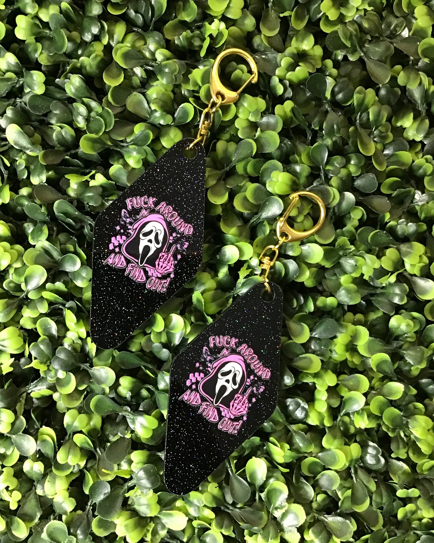 "Fuck Around and Find Out" Keychain - Black