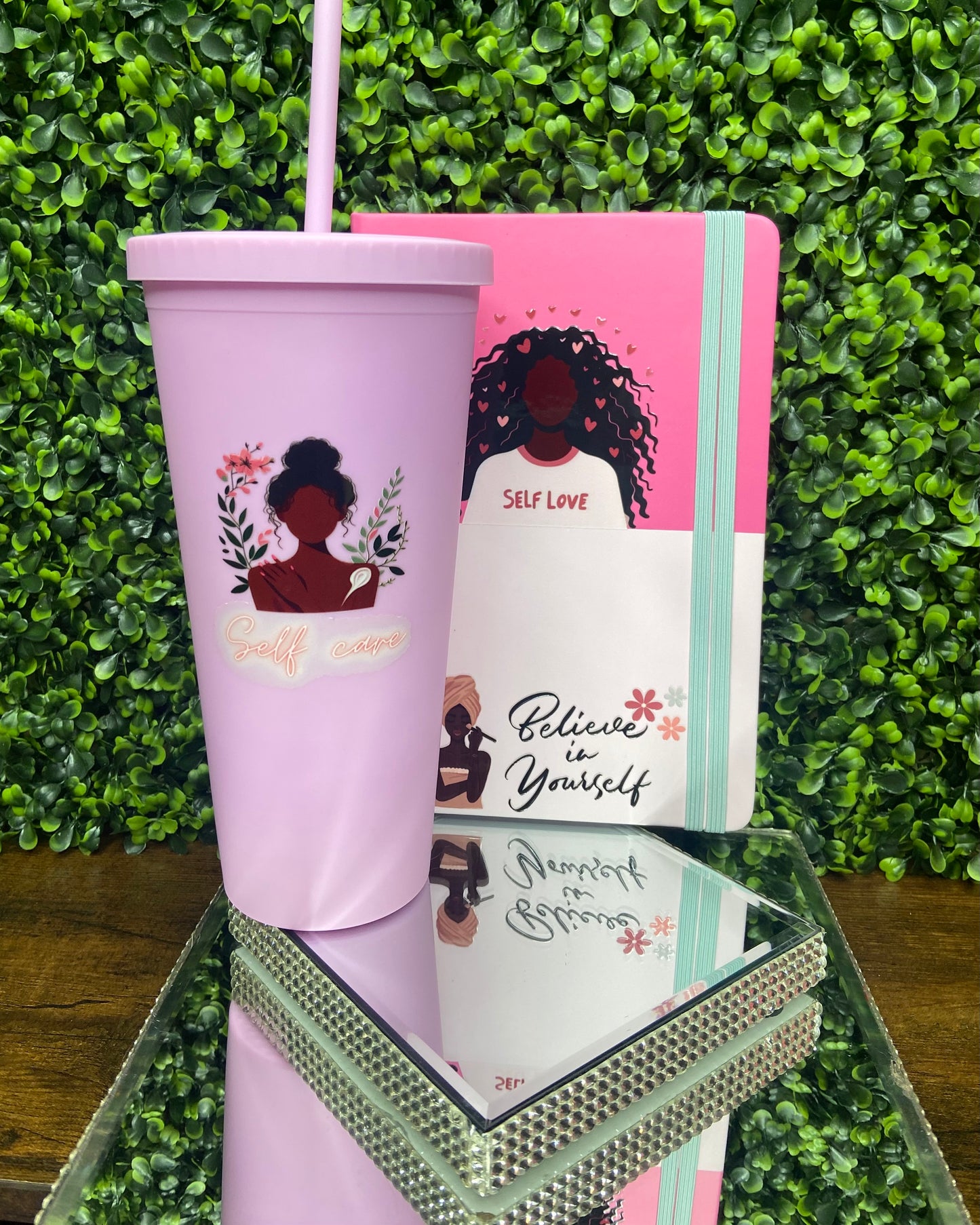 “Self Love” Color Block Journal & Tumbler Set