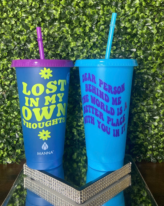 “Lost In My Own Thoughts/ You Are Enough” Tumbler