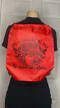 “It’s a Beautiful Day To Leave Me Alone” Drawstring Backpack