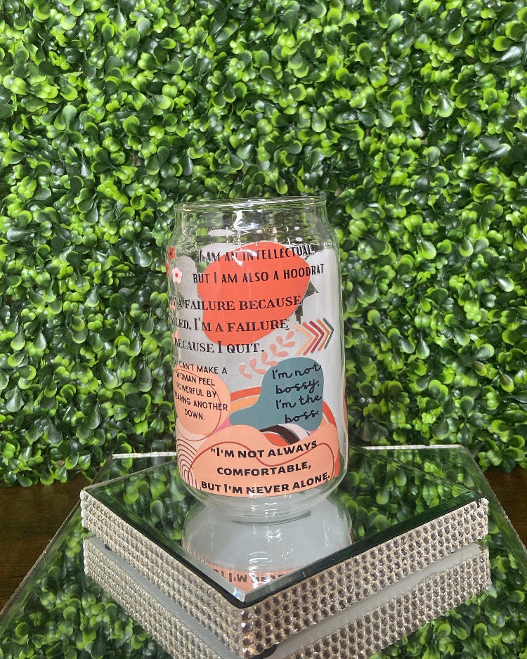 "I Am My Ancestors Wildest Dreams" Glass Tumbler