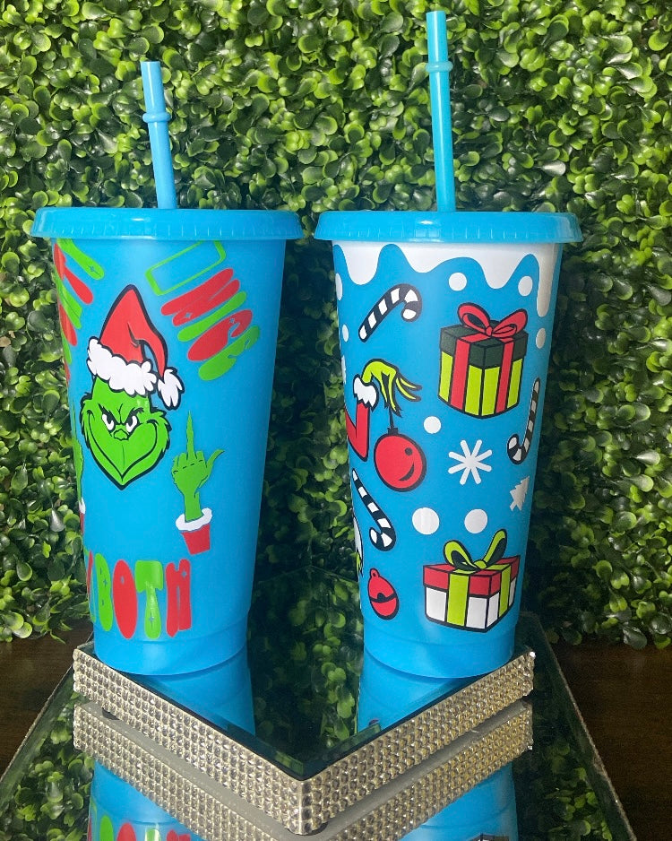 Grinch Themed Tumblers