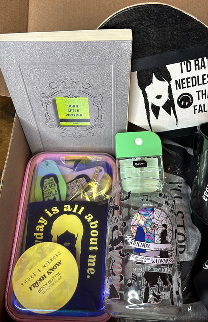 “Wednesday Inspired” Gothic Self-Care Gift Box 🕷️
