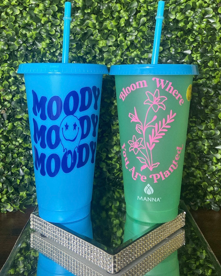 “Moody/Bloom Where You Are Planted” Tumbler