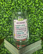 "Give Yourself: Kindest Words" Glass Tumbler