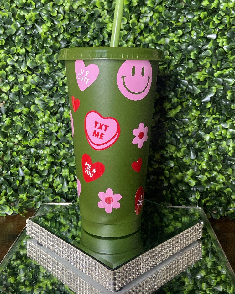 Green Valentine Tumbler