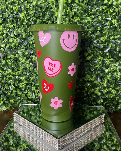 Green Valentine Tumbler