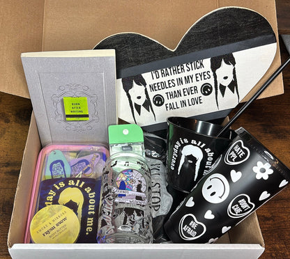 “Wednesday Inspired” Gothic Self-Care Gift Box 🕷️