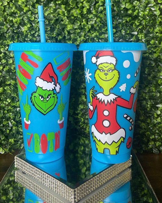 Grinch Themed Tumblers
