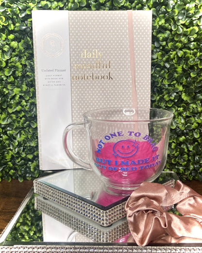 “Daily Reminder” Notebook & Mug Set