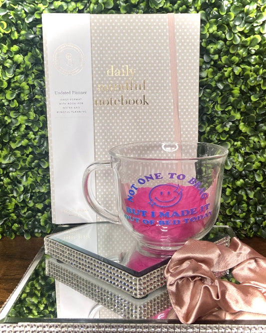 Daily Reminder Notebook & Mug Set