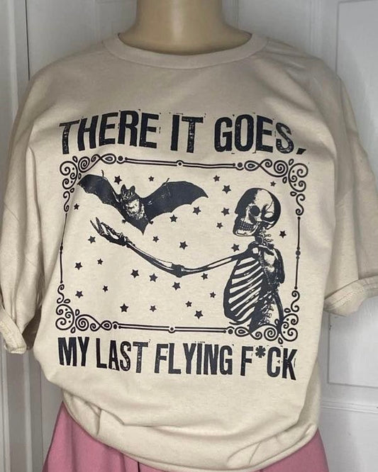“Last Flying Fuck” Brown T-shirt