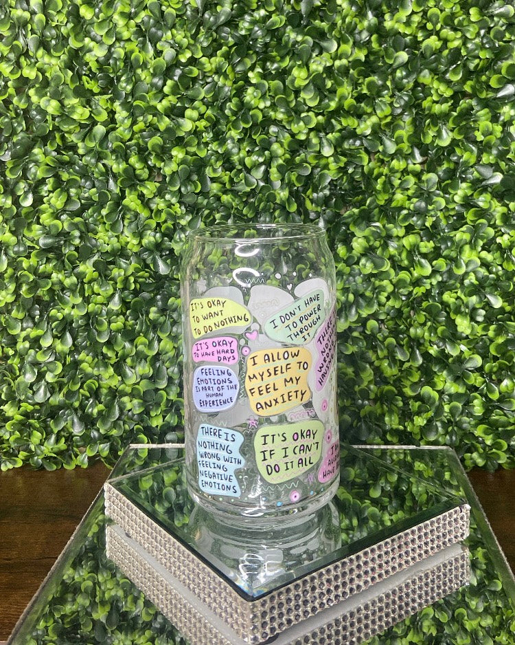 "My Mental Breakdown Cup" Glass Tumbler