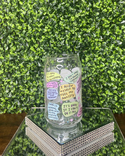 "My Mental Breakdown Cup" Glass Tumbler
