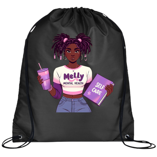 Melly Mental Health Drawstring Cinch Bag