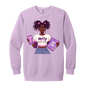 Cozy Melly Mental Health Self-Care Crew Sweatshirt