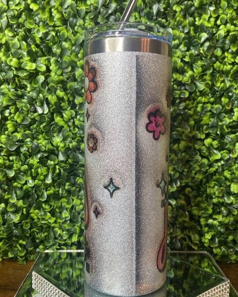 "Anxiety On" Off Switch Glitter Tumbler