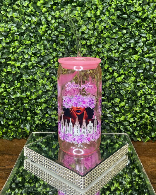 “You Are Amazing” Glass Tumbler