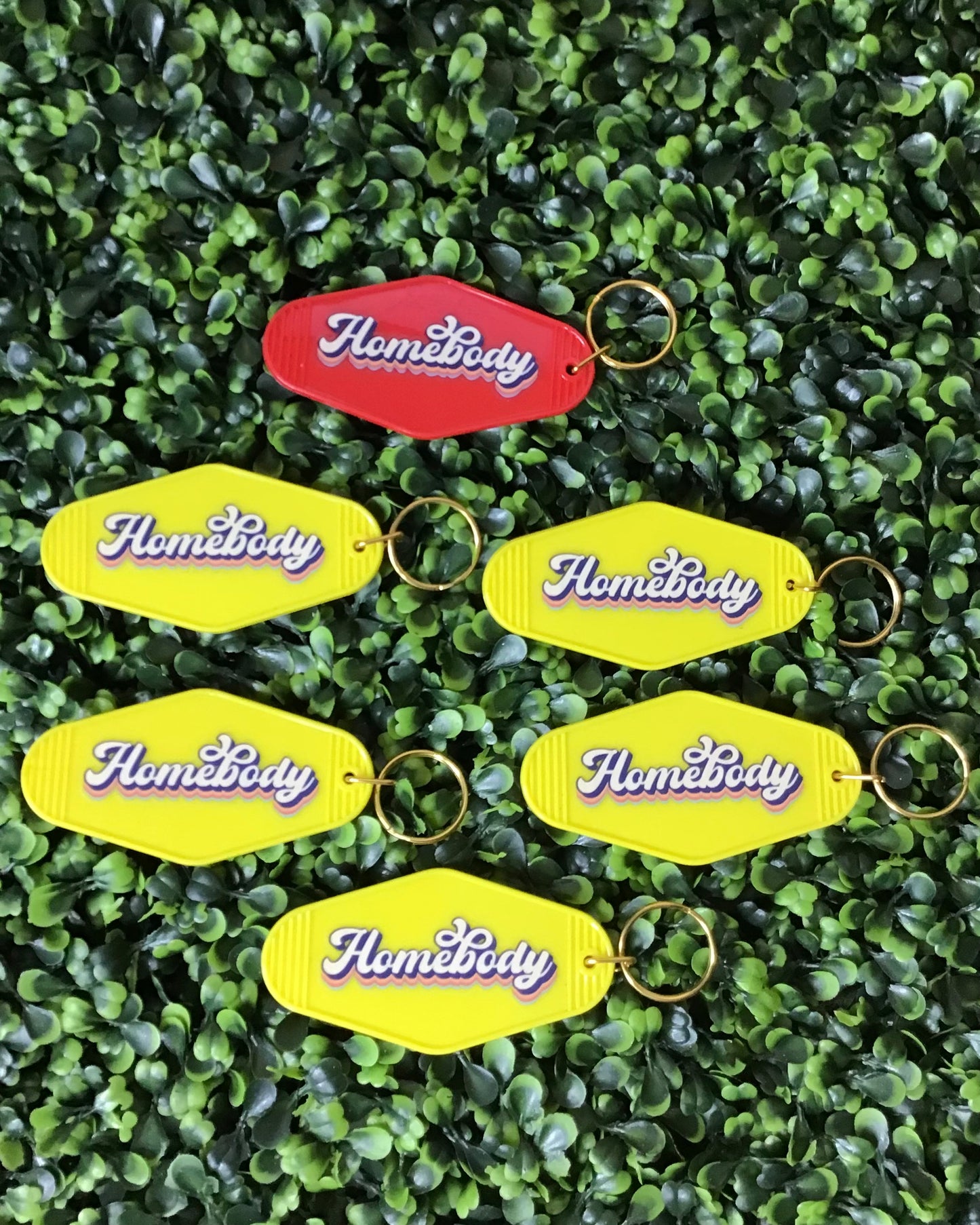 "Homebody" Motel Keychain