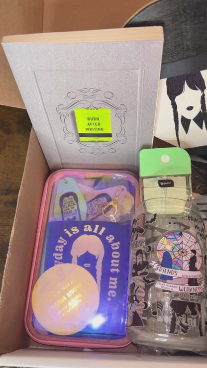 “Wednesday Inspired” Gothic Self-Care Gift Box 🕷️